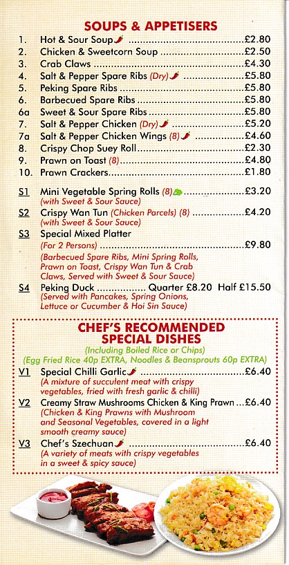 Menu of China City Takeaway in Penrhosgarnedd, Bangor