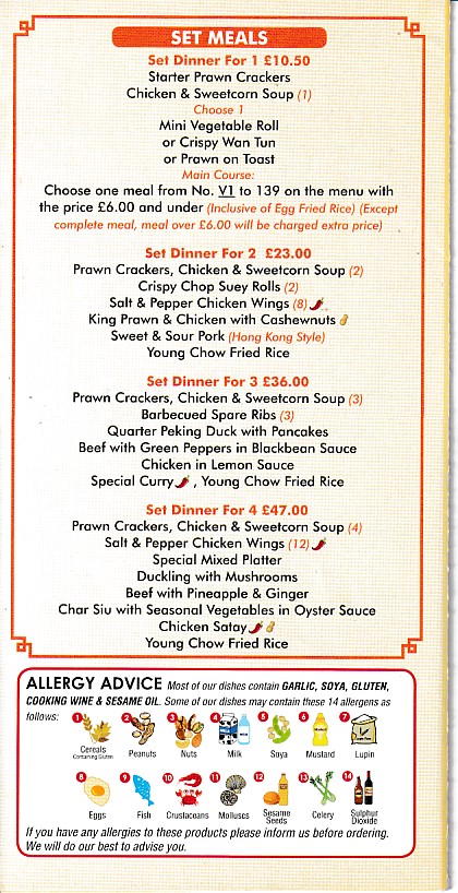 Menu of China City Takeaway in Penrhosgarnedd, Bangor